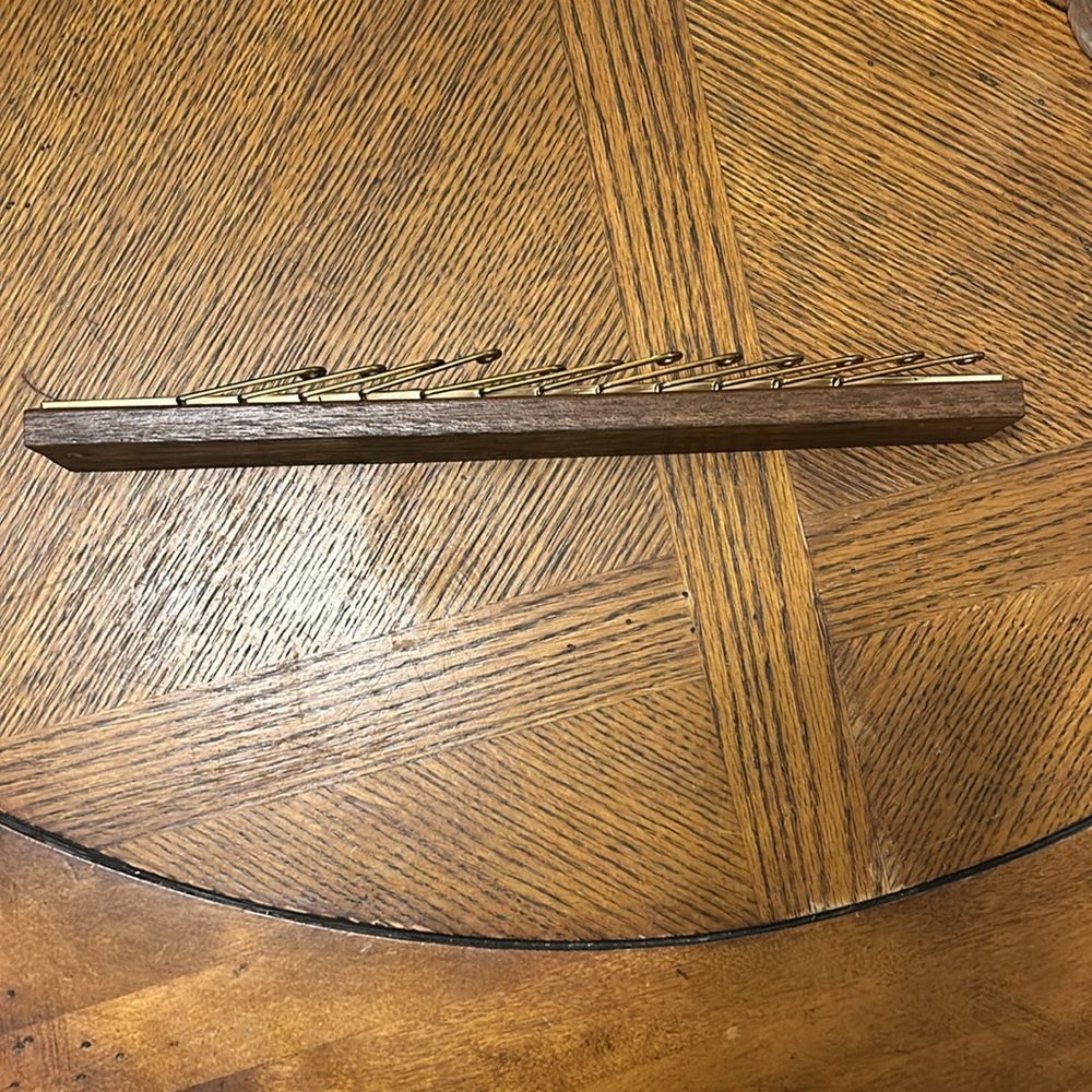 Vintage Swank Metal Tie Rack In Box - Picture 4 of 12